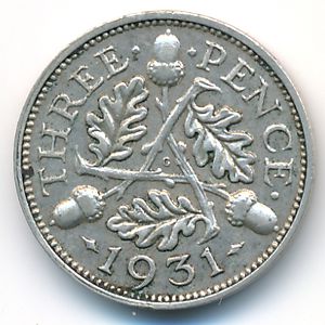 Великобритания, 3 пенса (1931 г.)