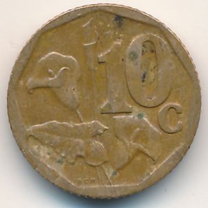 ЮАР, 10 центов (2007 г.)