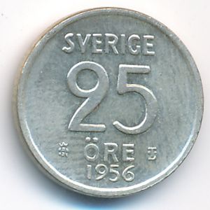 Швеция, 25 эре (1956 г.)