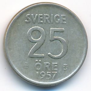 Швеция, 25 эре (1957 г.)