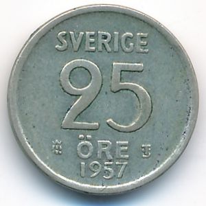 Швеция, 25 эре (1957 г.)