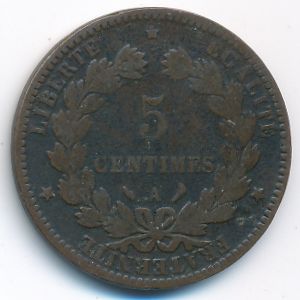 France, 5 centimes, 1897