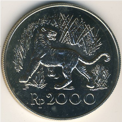 Indonesia, 2000 rupiah, 1974