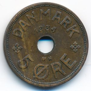 Дания, 5 эре (1934 г.)