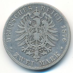 Бавария, 2 марки (1876 г.)