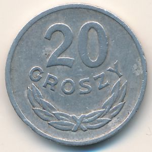 Польша, 20 грошей (1961 г.)