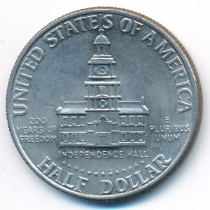 USA, 1/2 dollar, 1976