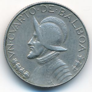 Panama, 1/4 balboa, 1966
