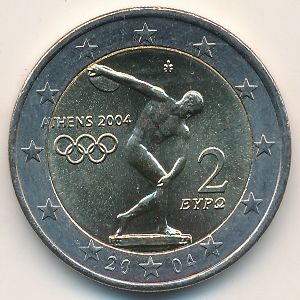 Греция, 2 евро (2004 г.)