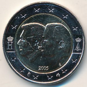 Бельгия, 2 евро (2005 г.)