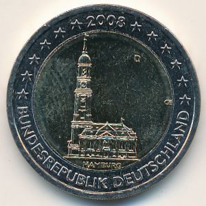 Германия, 2 евро (2008 г.)