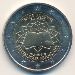 Франция, 2 евро (2007 г.)