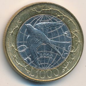 Сан-Марино, 1000 лир (2000 г.)