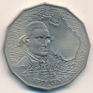 Австралия, 50 центов (1970 г.)