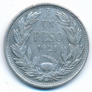 Чили, 1 песо (1921 г.)