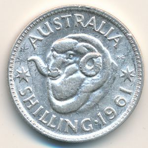 Австралия, 1 шиллинг (1961 г.)