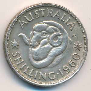 Австралия, 1 шиллинг (1960 г.)