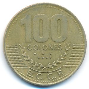Коста-Рика, 100 колон (1997 г.)