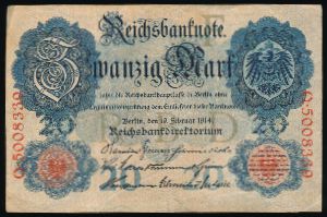 Германия, 20 марок (1914 г.)