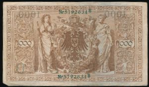Германия, 1000 марок (1910 г.)