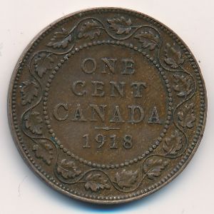 Canada, 1 cent, 1918