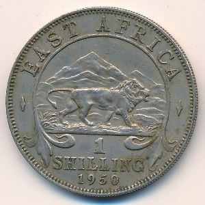 Восточная Африка, 1 шиллинг (1950 г.)