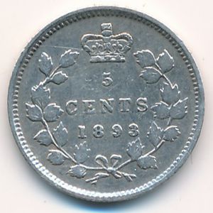 Канада, 5 центов (1893 г.)