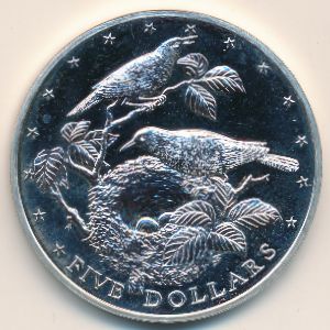 Острова Кука, 5 долларов (1978 г.)
