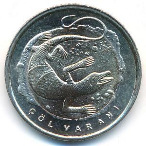 Turkey, 1 lira, 2015