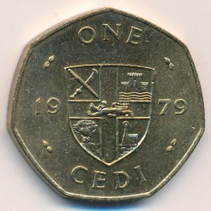 Ghana, 1 cedi, 1979 Ghana, 1 cedi, 1979