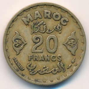 Марокко, 20 франков (1951 г.)