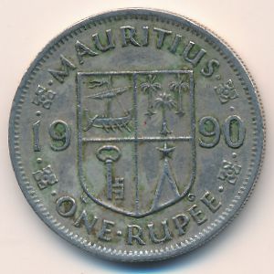 Маврикий, 1 рупия (1990 г.)
