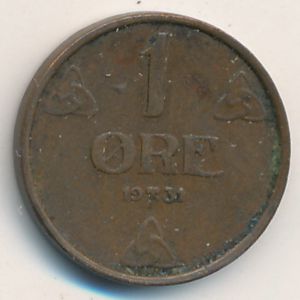 Norway, 1 ore, 1931