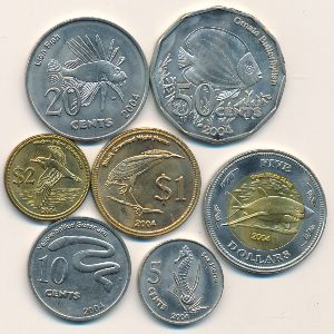 Кокосовые острова, Набор монет (2004 г.)