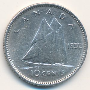 Канада, 10 центов (1952 г.)