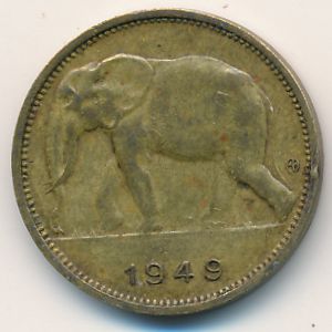Бельгийское Конго, 1 франк (1949 г.)