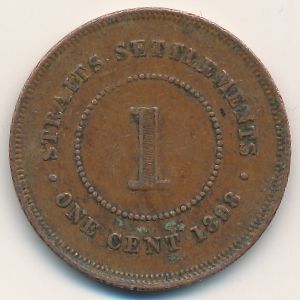 Стрейтс-Сетлментс, 1 цент (1898 г.)