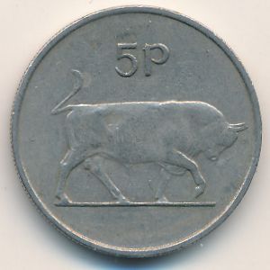 Ирландия, 5 пенсов (1971 г.)