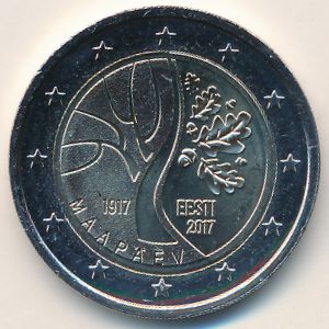 Эстония, 2 евро (2017 г.)