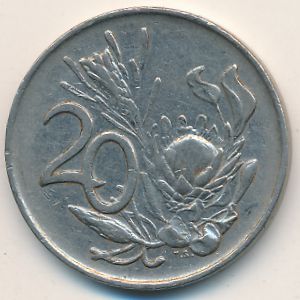 ЮАР, 20 центов (1972 г.)
