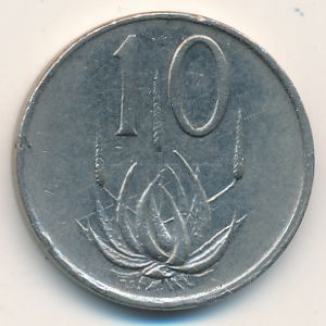 South Africa, 10 cents, 1977
