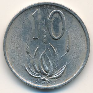 ЮАР, 10 центов (1986 г.)