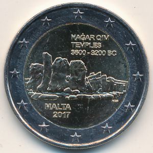 Мальта, 2 евро (2017 г.)