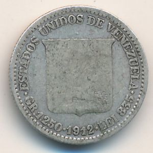 Венесуэла, 25 сентимо (1912 г.)