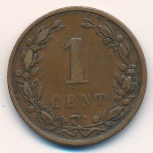 Нидерланды, 1 цент (1900 г.)