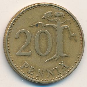 Финляндия, 20 пенни (1963 г.)