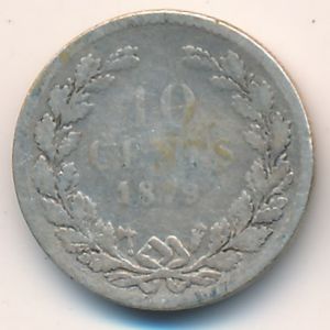Нидерланды, 10 центов (1879 г.)