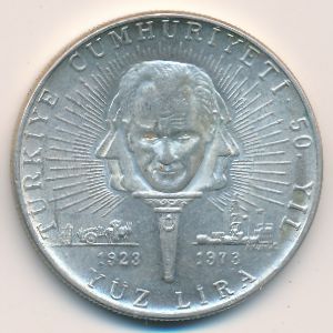 Турция, 100 лир (1973 г.)