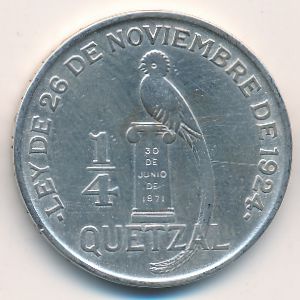 Гватемала, 1/4 кетсаля (1926 г.)