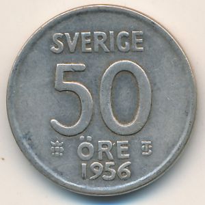 Швеция, 50 эре (1956 г.)